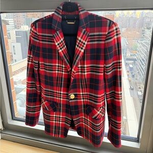Trina Turk Plaid Holiday Blazer